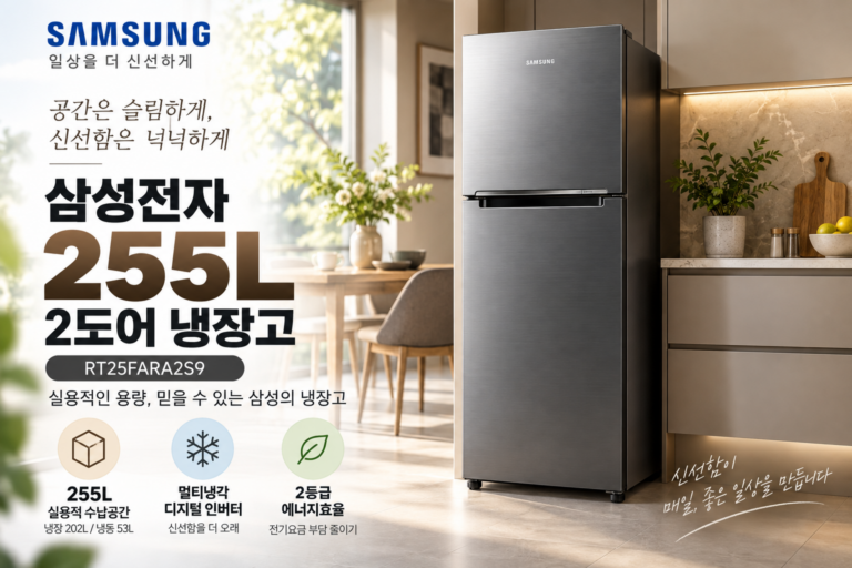 삼성전자 255L 2도어 일반형 냉장고RT25FARA2S9 2도어 특가 최저