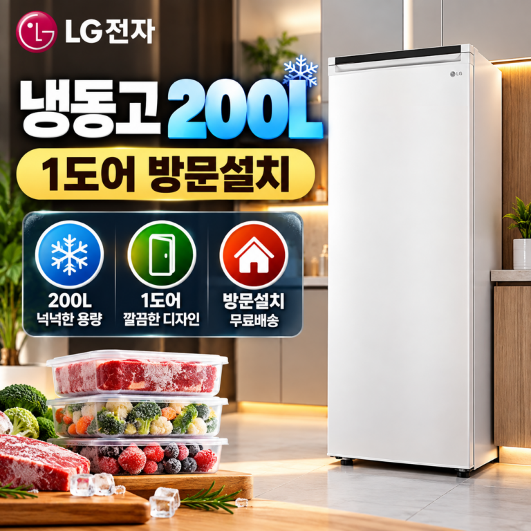 LG전자 냉동고 200L 1도어 A20W 최저가  (방문설치 제품 특징과 용량)