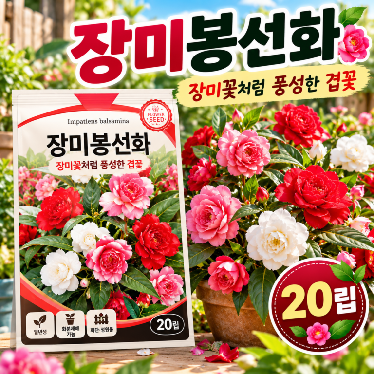 세계종묘 장미 봉선화 겹꽃 씨앗 파종 20립 추천